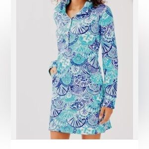 Lilly Pulitzer Blue and White Mini Dress